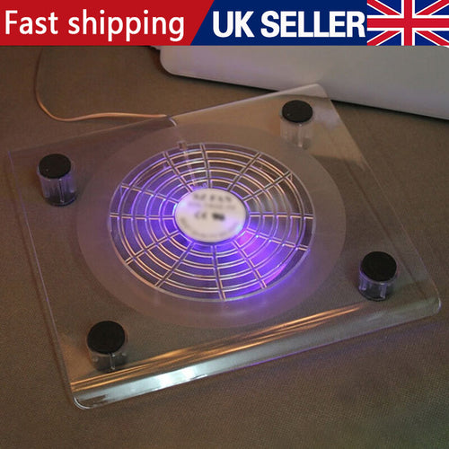 Laptop cooling pad supporting a laptop at a raised angle