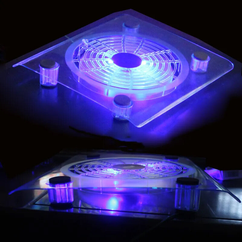 Anti-slip rubber base of the laptop cooling pad