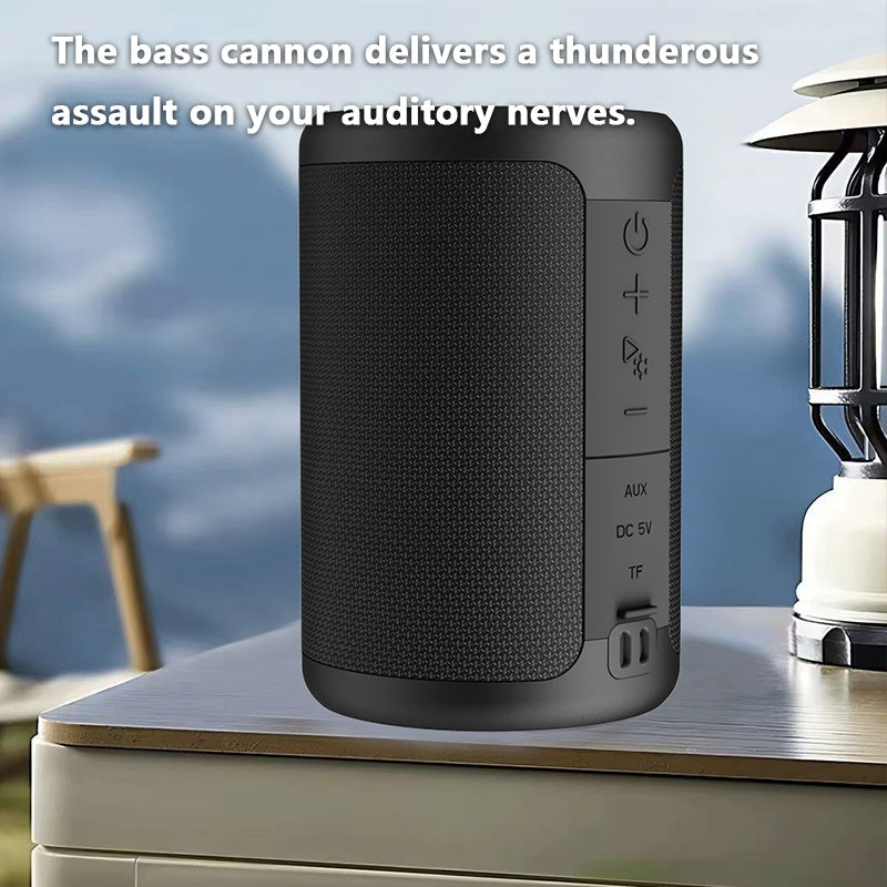 Two Bluetooth speakers paired for stereo sound