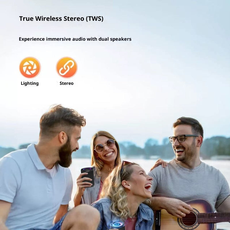 Bluetooth speaker USB-C, AUX and TF card ports