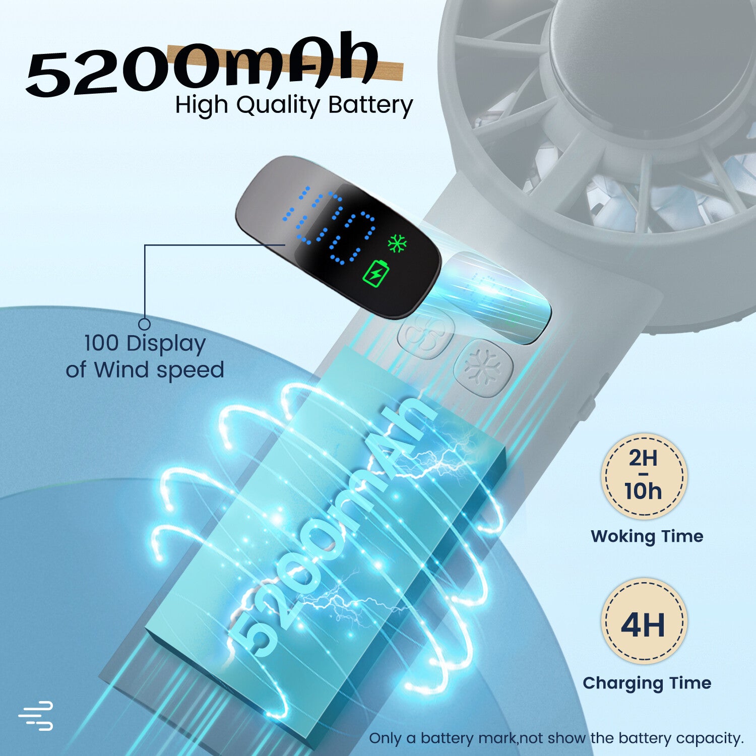 Turbo fan contact cooling plate on the handle